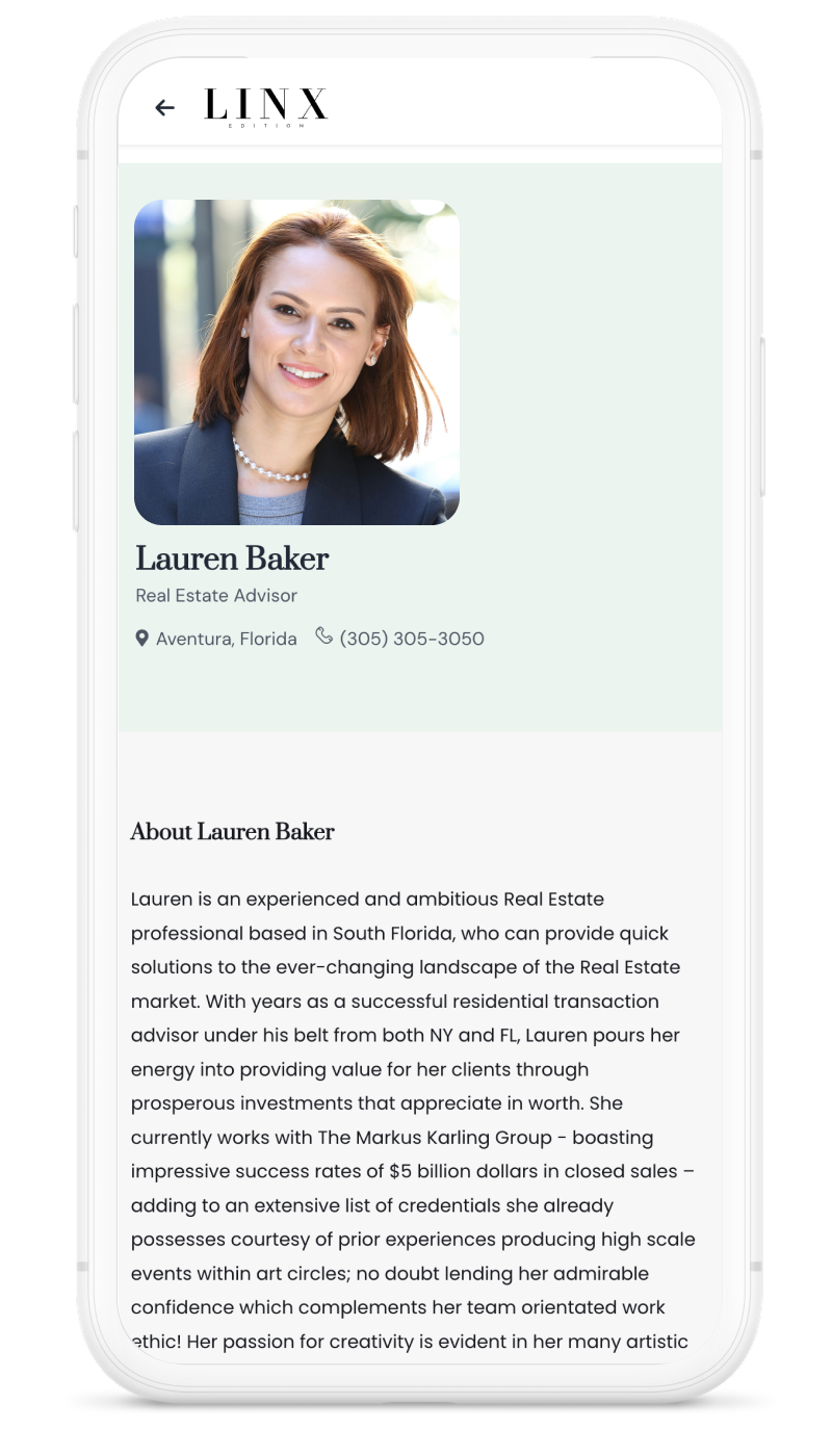 Your dedicated agent profile